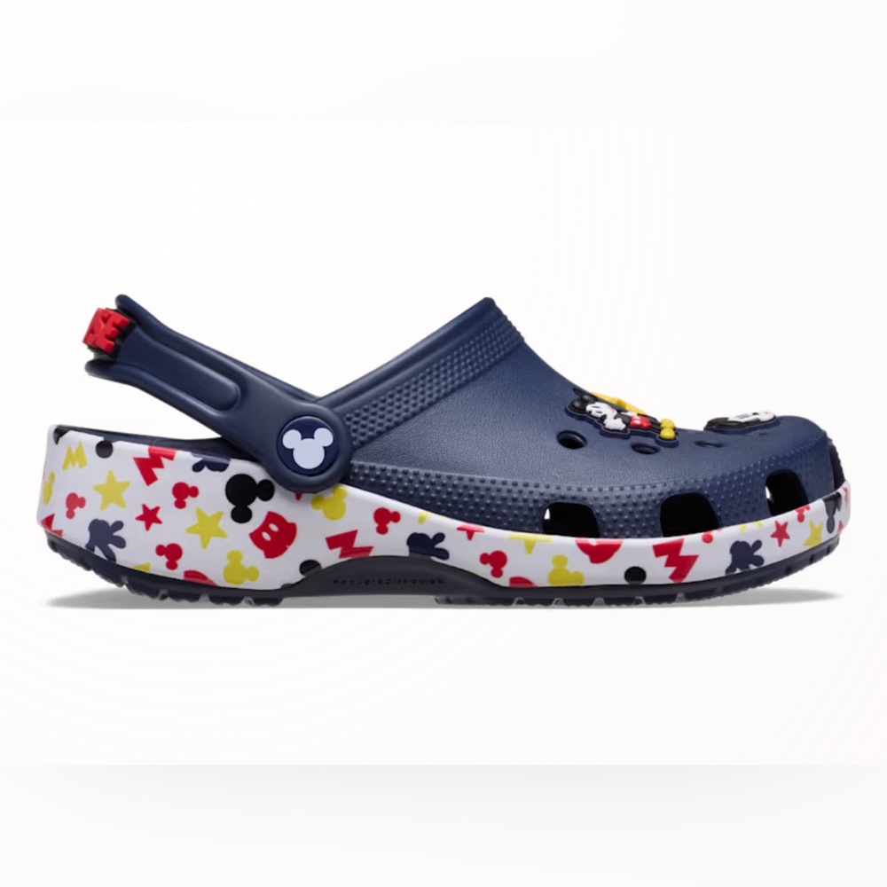 NWT [CROCS] Mickey & Friends Classic Slip-On Clog Sandals Kids Size J1 (5+) - Picture 3 of 15